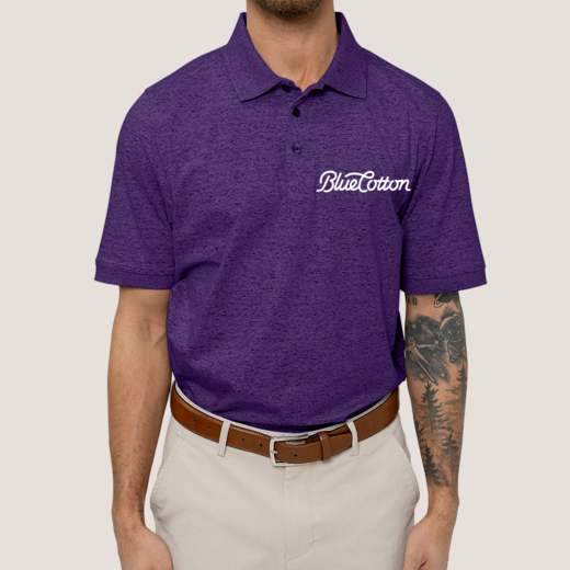 Sample image of MCK00117 Cutter & Buck Men's Advantage Tri-Blend Space Dye Polo